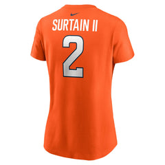 Patrick Surtain II Denver Broncos Women's Player Name & Number T-Shirt - Orange cheap