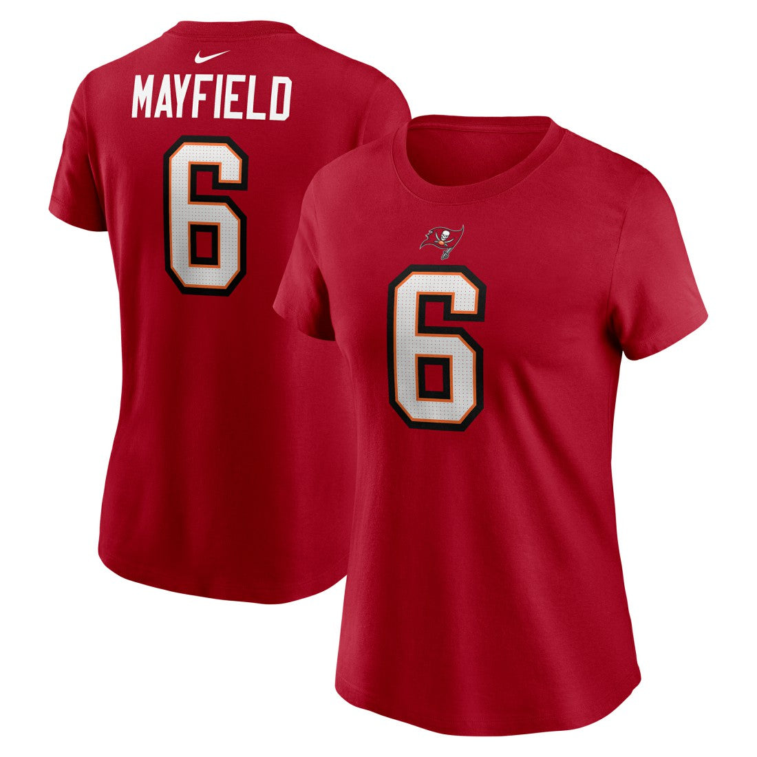 Baker Mayfield Tampa Bay Buccaneers Women's Player Name & Number T-Shirt - Red for sale