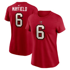 Baker Mayfield Tampa Bay Buccaneers Women's Player Name & Number T-Shirt - Red for sale