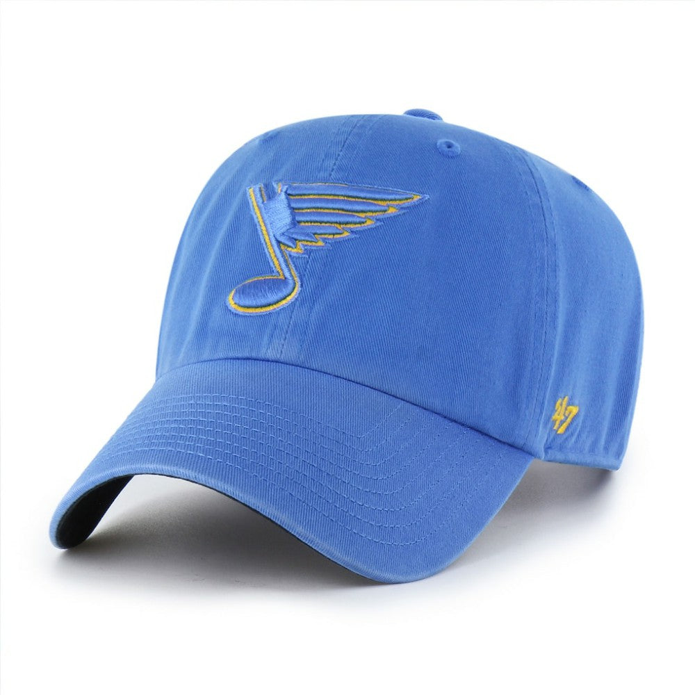 St. Louis Blues '47 Core Logo Clean Up Adjustable Hat - Blue Hats