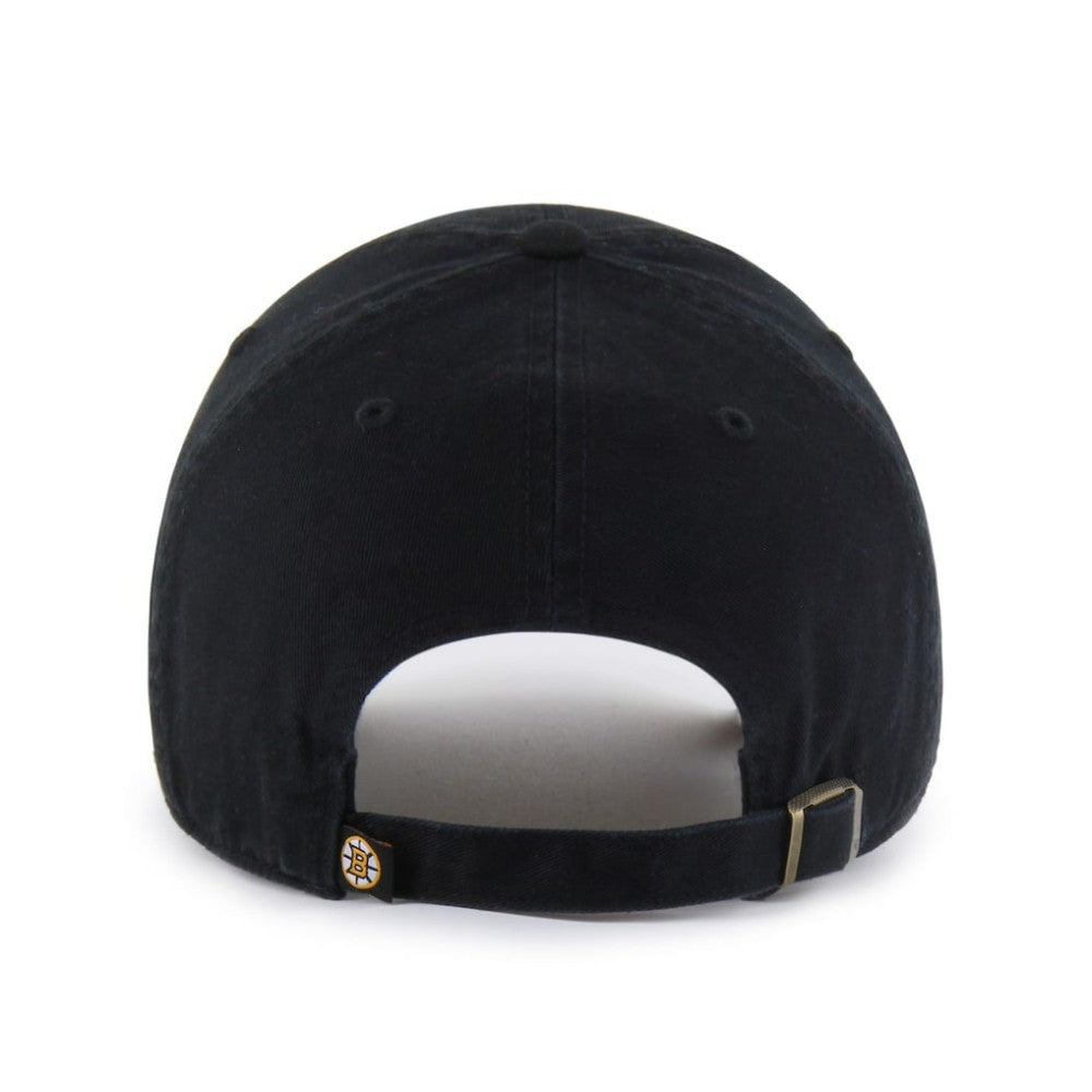 Boston Bruins '47 Alternate Logo Clean Up Adjustable Hat - Black Hats