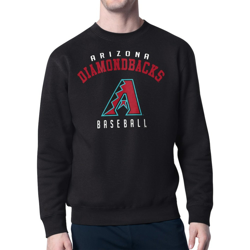 Arizona Diamondbacks Starter Team Logo Fleece Pullover Sweatshirt Black