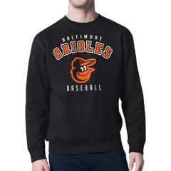 Baltimore Orioles Starter Team Logo Fleece Pullover Sweatshirt Black