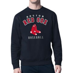 Boston Red Sox Starter Team Logo Fleece Pullover Sweatshirt Navy