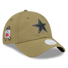 Dallas Cowboys New Era Women's 2025 Salute to Service Pony Tail Adjustable Hat - Green discount