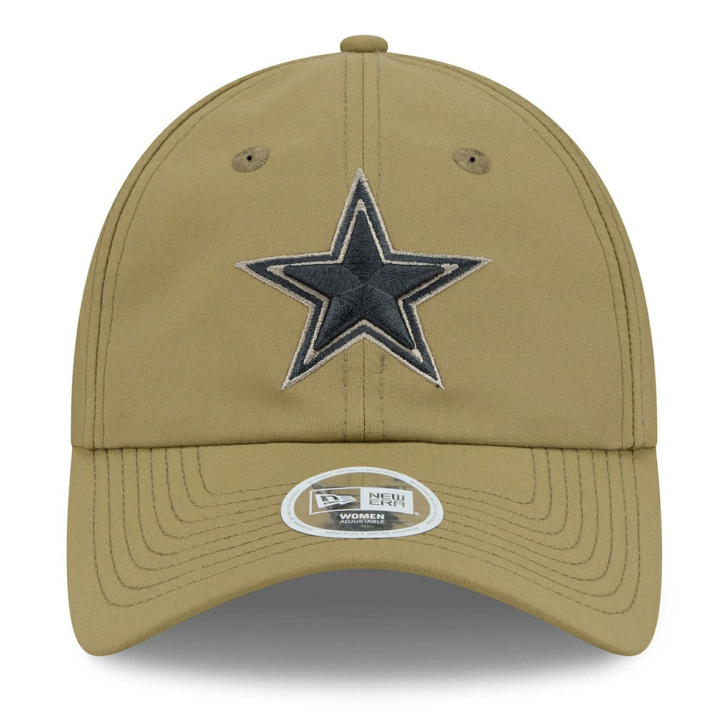 Dallas Cowboys New Era Women's 2025 Salute to Service Pony Tail Adjustable Hat - Green discount