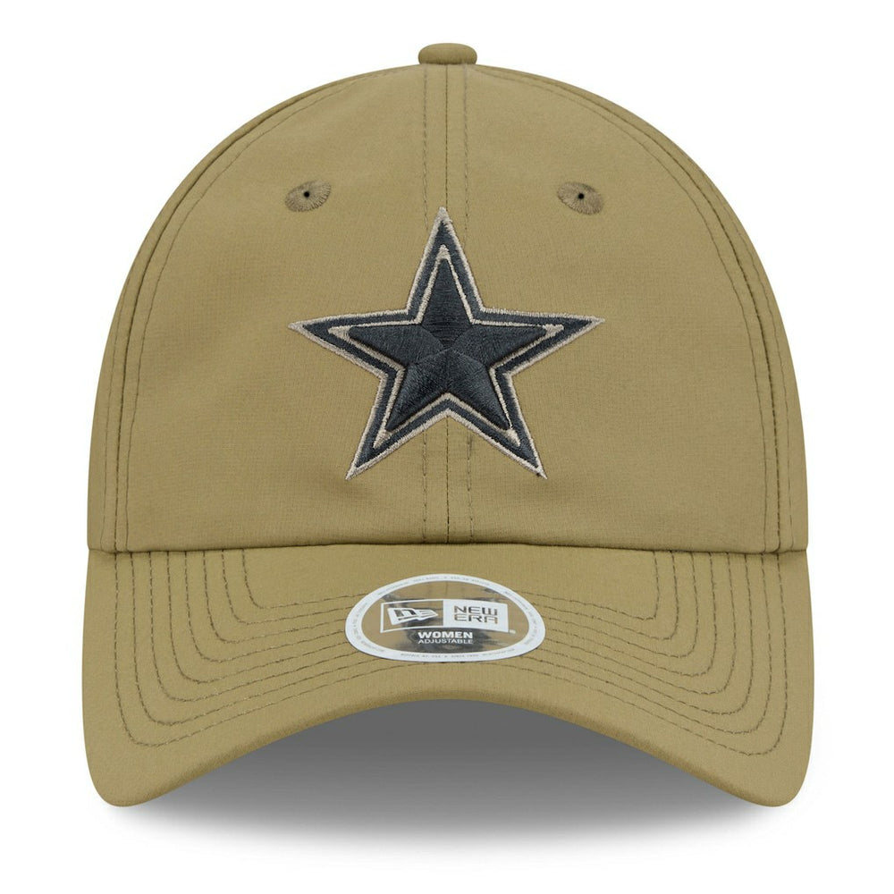 Dallas Cowboys New Era Women's 2025 Salute to Service Pony Tail Adjustable Hat - Green discount