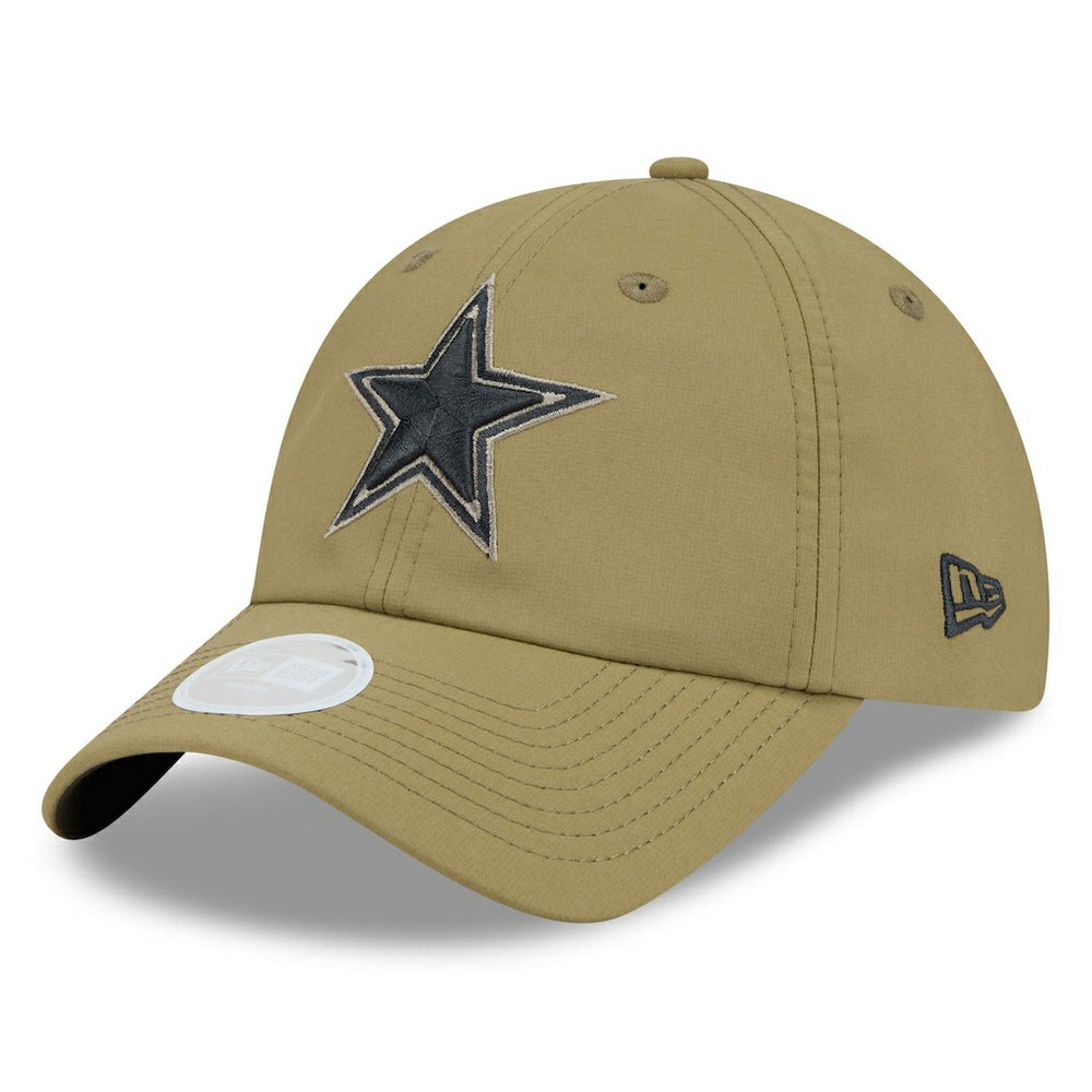 Dallas Cowboys New Era Women's 2025 Salute to Service Pony Tail Adjustable Hat - Green discount