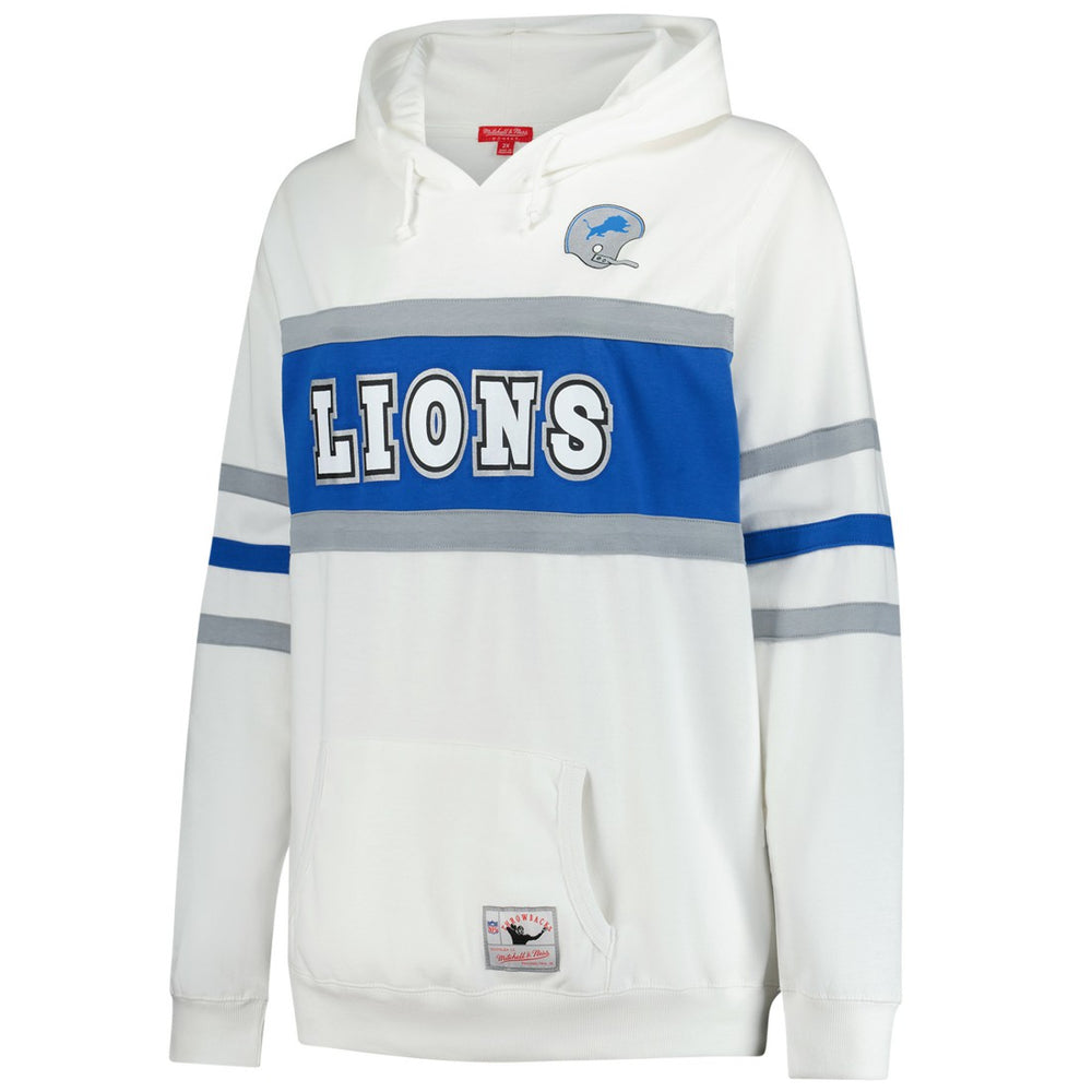 Detroit Lions Women's Plus Size Head Coach Throwback Pullover Hoodie - White discount
