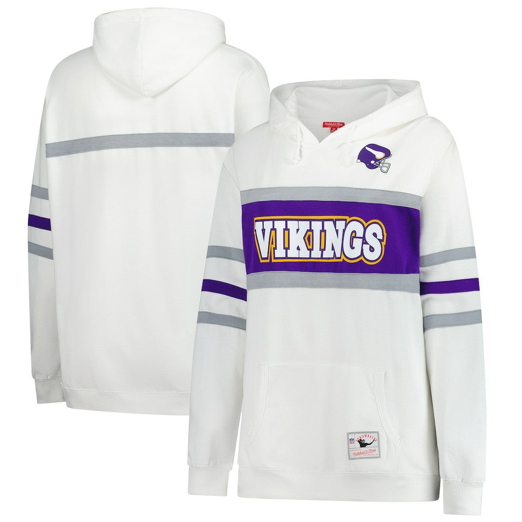 Minnesota Vikings Women's Plus Size Head Coach Throwback Pullover Hoodie - White online