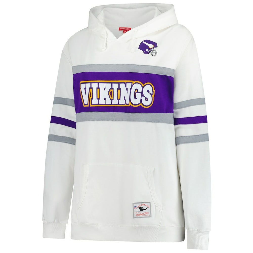 Minnesota Vikings Women's Plus Size Head Coach Throwback Pullover Hoodie - White online