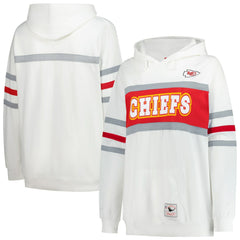 Kansas City Chiefs Women's Plus Size Head Coach Throwback Pullover Hoodie - White discount