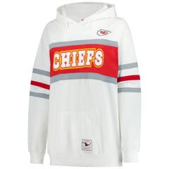 Kansas City Chiefs Women's Plus Size Head Coach Throwback Pullover Hoodie - White discount