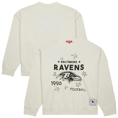 Baltimore Ravens Women's Plus Size Shooting Star Sweatshirt - Cream discount