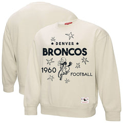 Denver Broncos Women's Plus Size Shooting Star Sweatshirt - Cream for sale