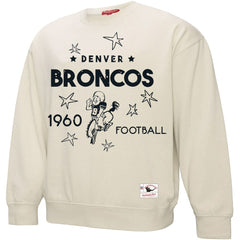 Denver Broncos Women's Plus Size Shooting Star Sweatshirt - Cream for sale