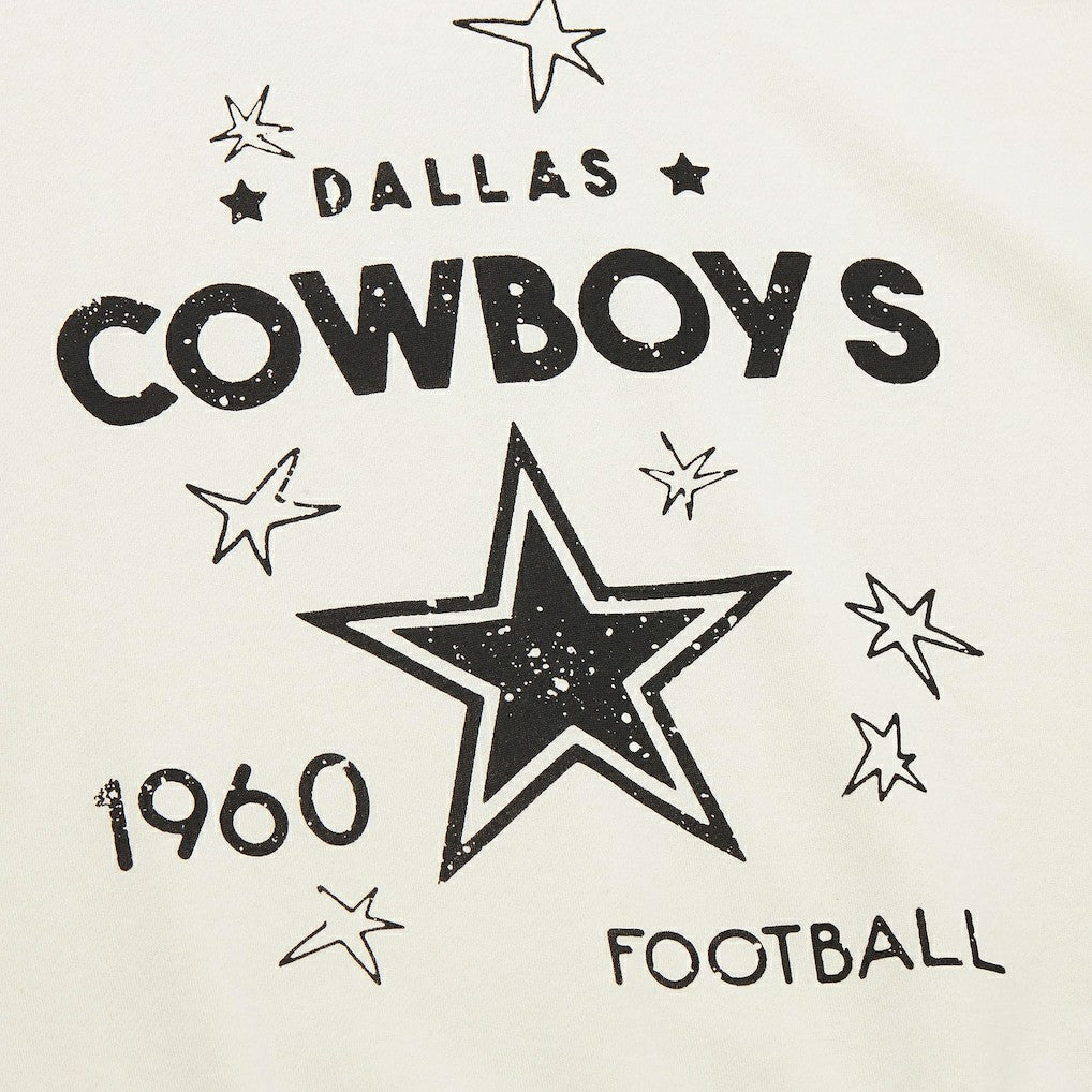 Dallas Cowboys Women's Plus Size Shooting Star Sweatshirt - Cream discount