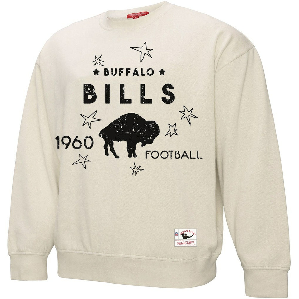 Buffalo Bills Women's Plus Size Shooting Star Sweatshirt - Cream for sale