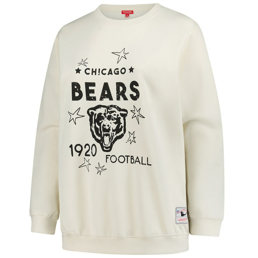 Chicago Bears Women's Plus Size Shooting Star Sweatshirt - Cream on sale