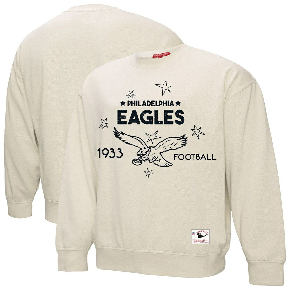 Philadelphia Eagles Women's Plus Size Shooting Star Sweatshirt - Cream cheap