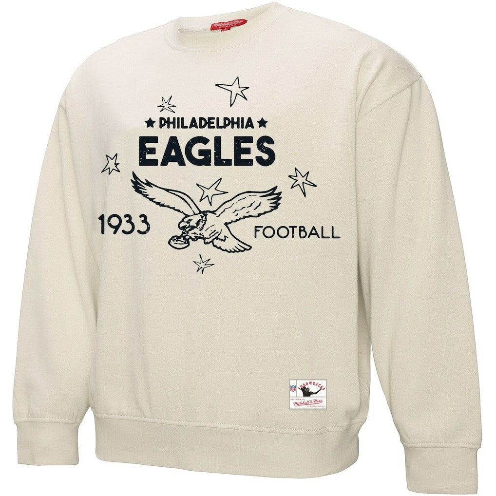 Philadelphia Eagles Women's Plus Size Shooting Star Sweatshirt - Cream cheap