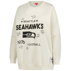 Seattle Seahawks Women's Plus Size Shooting Star Sweatshirt - Cream for sale