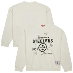 Pittsburgh Steelers Women's Plus Size Shooting Star Sweatshirt - Cream sale