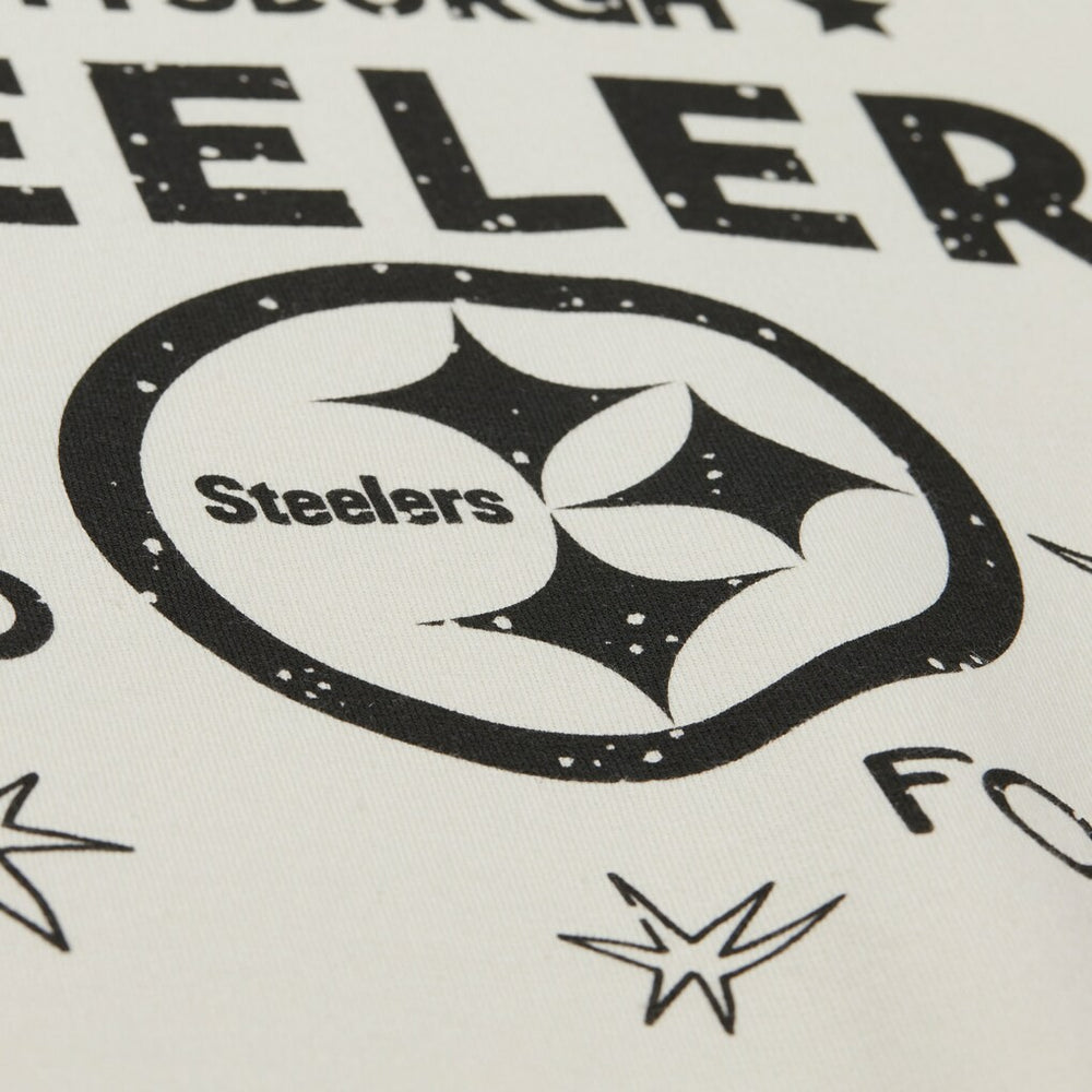 Pittsburgh Steelers Women's Plus Size Shooting Star Sweatshirt - Cream sale