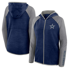 Dallas Cowboys Women's Plus Size End Around Pass Full-Zip Hoodie - Navy for sale