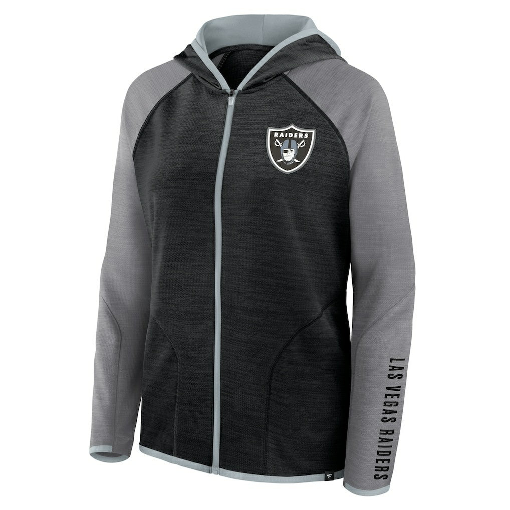 Las Vegas Raiders Women's Plus Size End Around Pass Full-Zip Hoodie - Black outlet