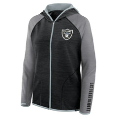 Las Vegas Raiders Women's Plus Size End Around Pass Full-Zip Hoodie - Black outlet