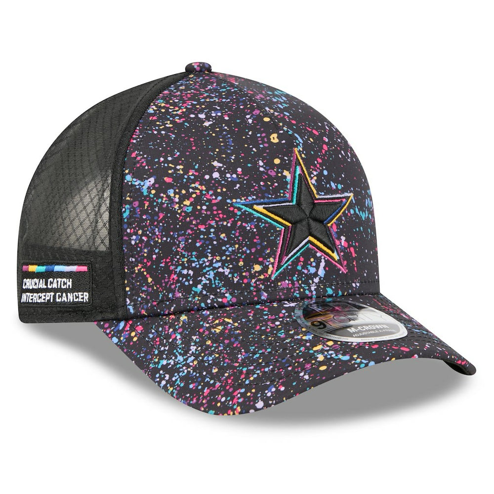 Dallas Cowboys New Era 2025 NFL Crucial Catch 9FORTY Adjustable Hat - Black for sale