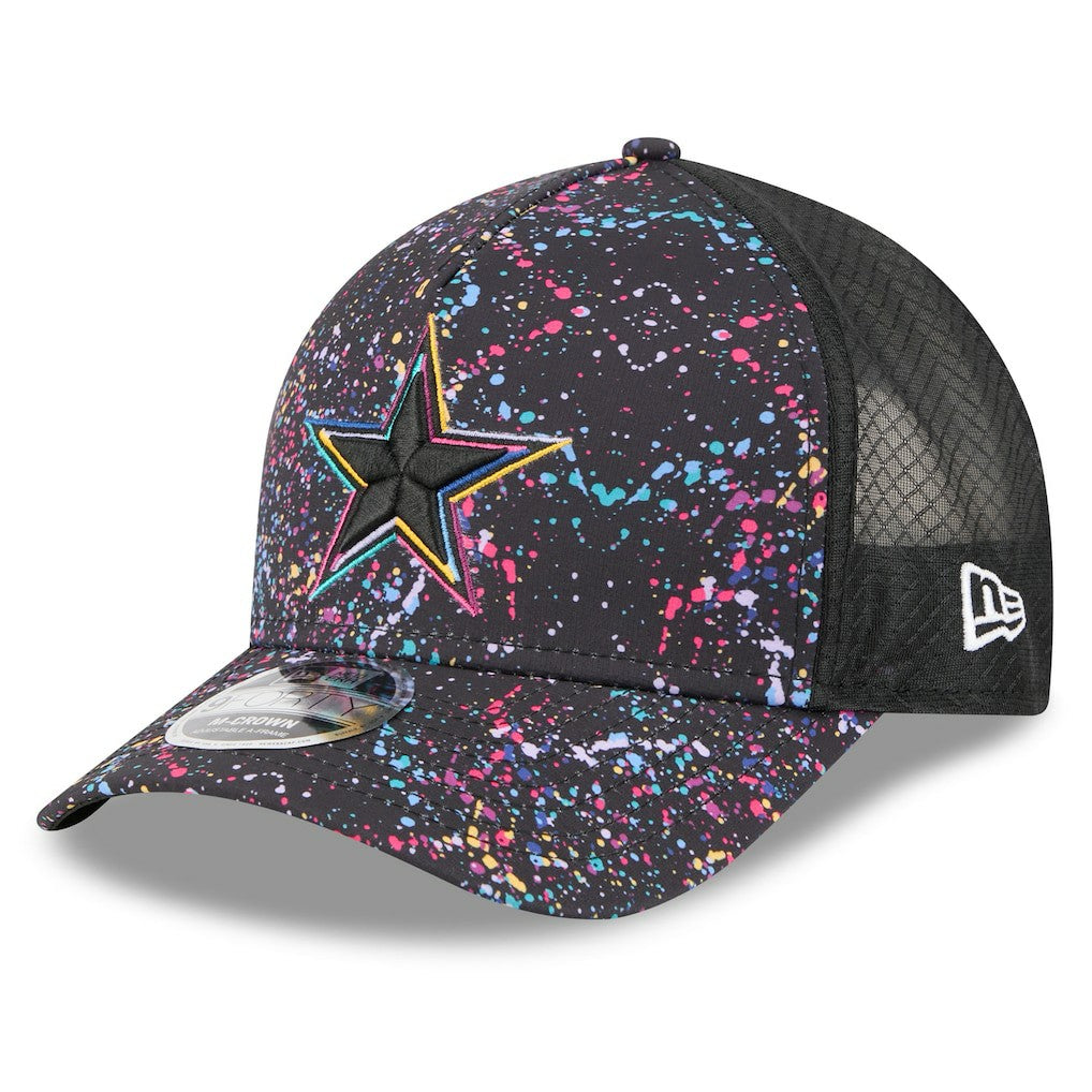 Dallas Cowboys New Era 2025 NFL Crucial Catch 9FORTY Adjustable Hat - Black for sale