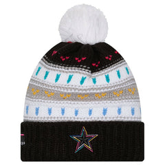 Dallas Cowboys New Era Women's 2025 NFL Crucial Catch Cuffed Knit Hat with Pom - Black outlet