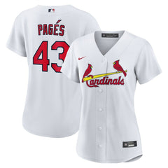 Pedro Pagés St. Louis Cardinals Women's Home Replica Jersey White