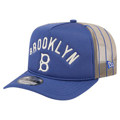 Los Angeles Dodgers Vintage Arched Foam Front 9FIFTY A-Frame Adjustable Trucker Hat Royal