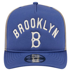 Los Angeles Dodgers Vintage Arched Foam Front 9FIFTY A-Frame Adjustable Trucker Hat Royal