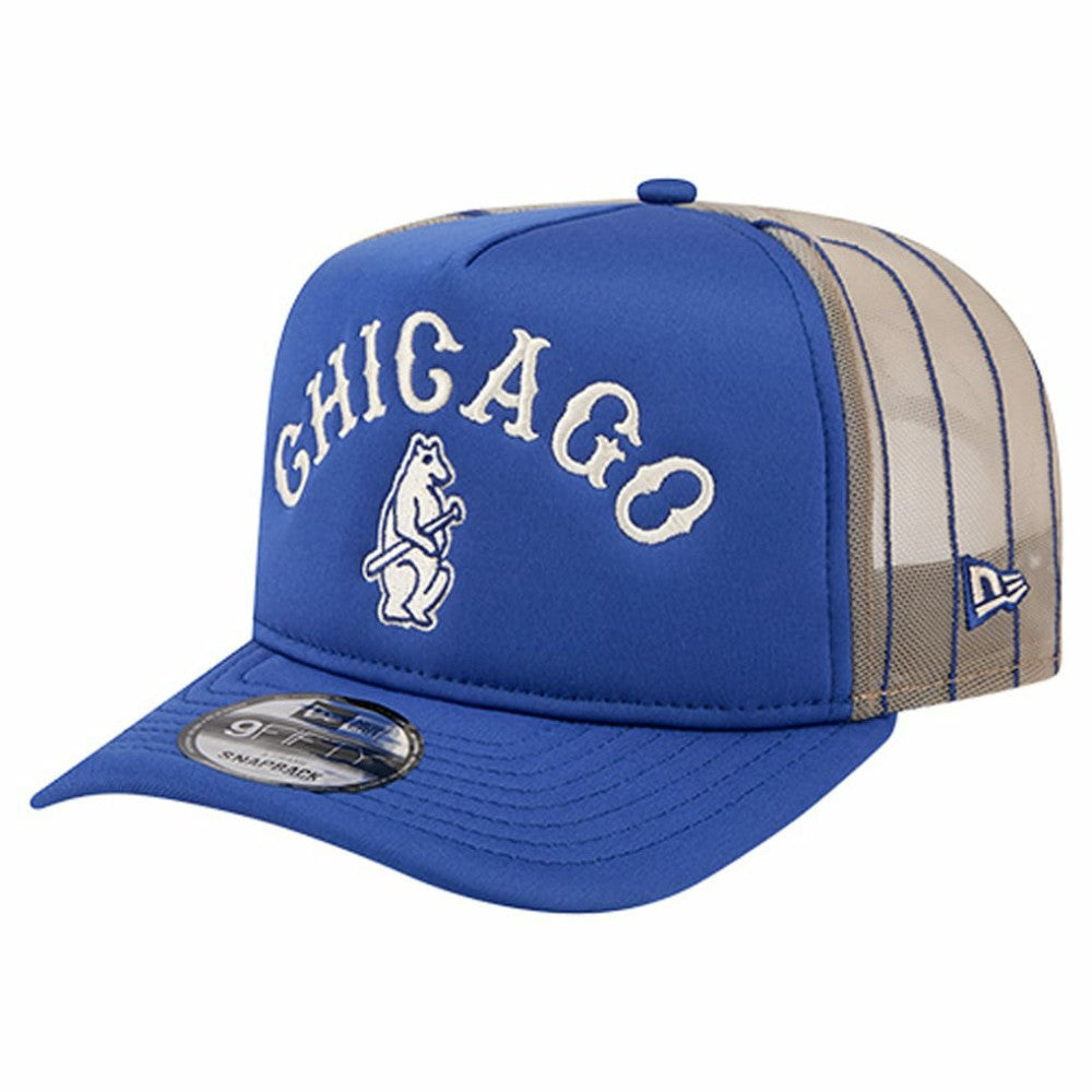 Chicago Cubs Vintage Arched Foam Front 9FIFTY A-Frame Adjustable Trucker Hat Royal