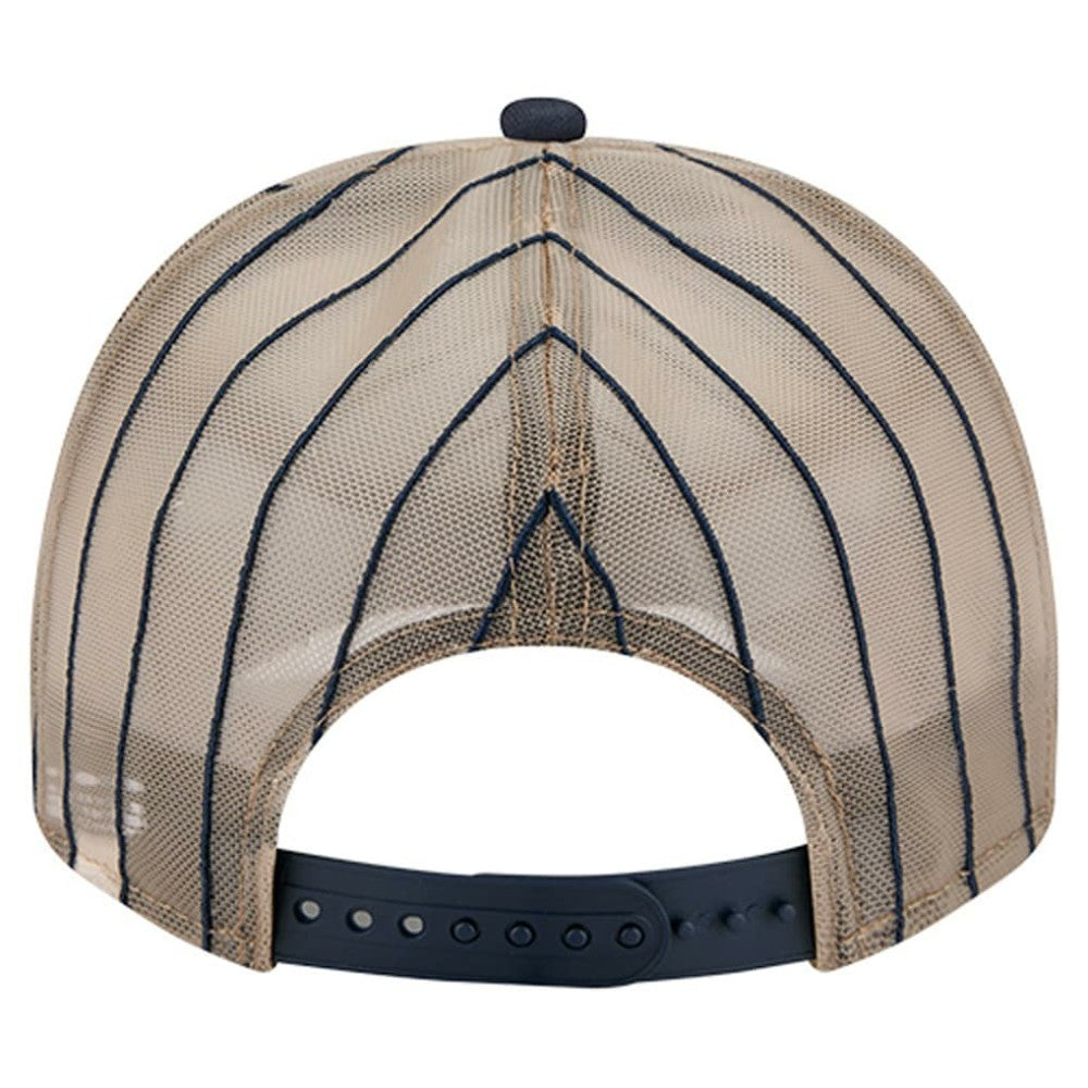 Detroit Tigers Vintage Arched Foam Front 9FIFTY A-Frame Adjustable Trucker Hat Navy