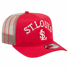 St. Louis Cardinals Vintage Arched Foam Front 9FIFTY A-Frame Adjustable Trucker Hat Red