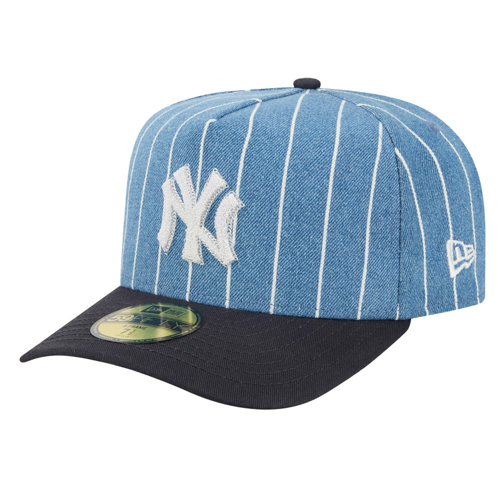 New York Yankees Parallel A-Frame 59FIFTY Fitted Hat Blue/Navy