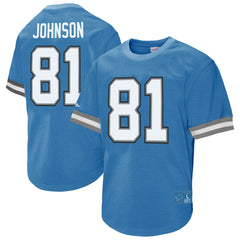 Calvin Johnson Detroit Lions Retired Player Name & Number Mesh Top - Blue online