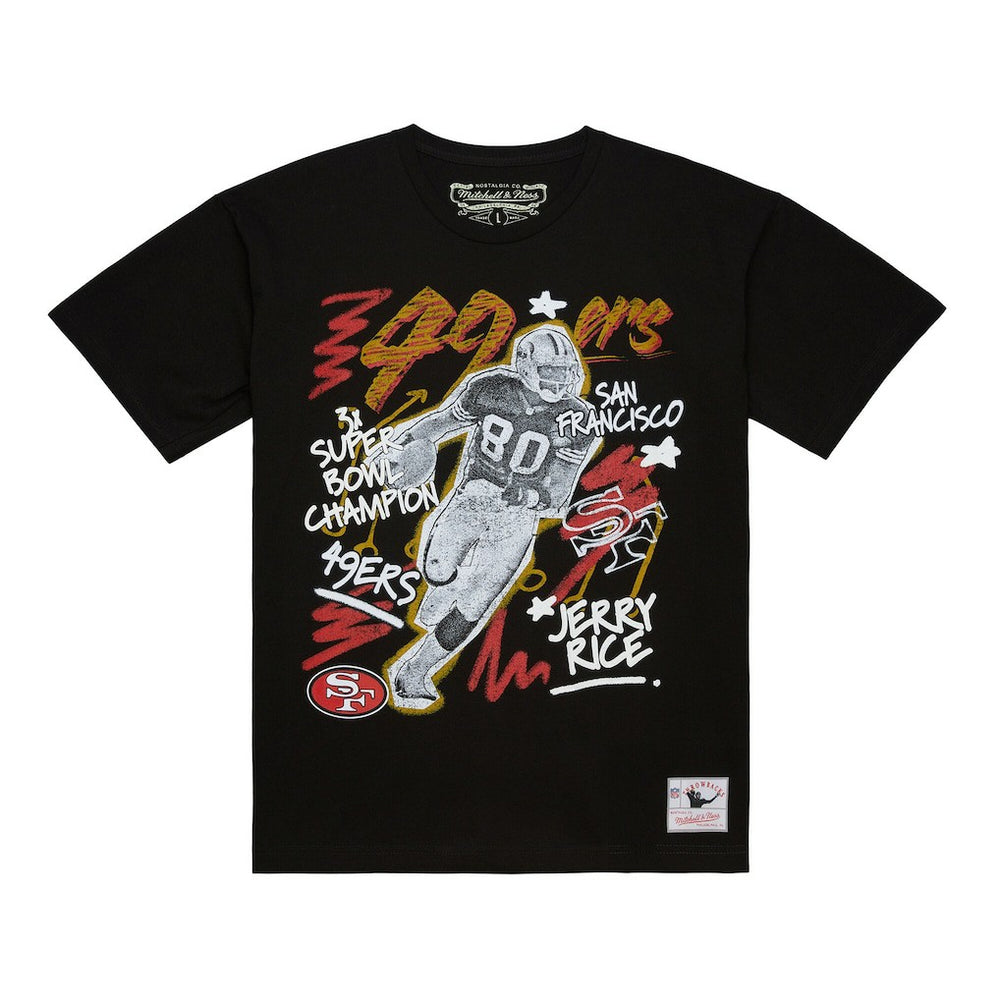Jerry Rice San Francisco 49ers Chalked Up Player Graphic T-Shirt - Black sale