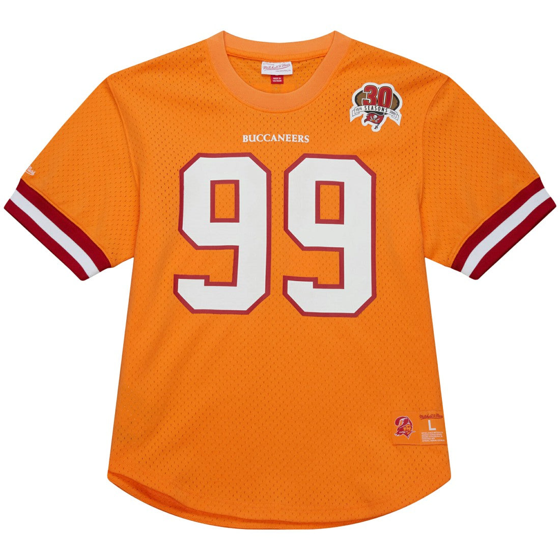 Warren Sapp Tampa Bay Buccaneers Retired Player Name & Number Mesh Top - Orange cheap