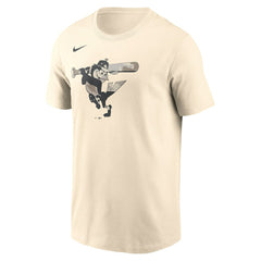 Baltimore Orioles Camo Logo T-Shirt Cream