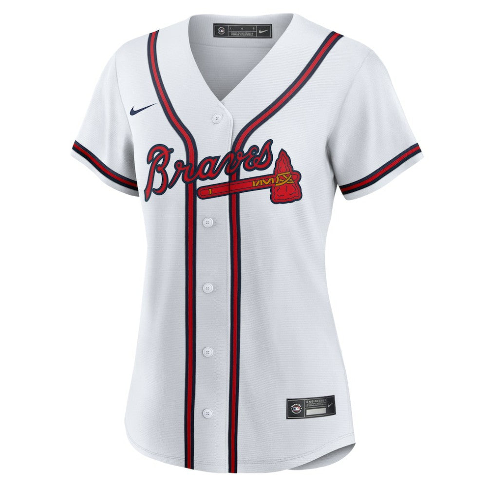 Ozzie Albies Atlanta Braves Women's Home Replica Jersey White