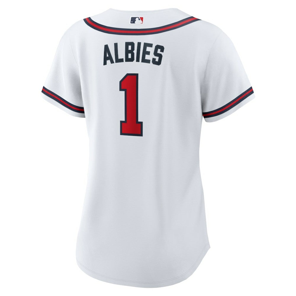 Ozzie Albies Atlanta Braves Women's Home Replica Jersey White