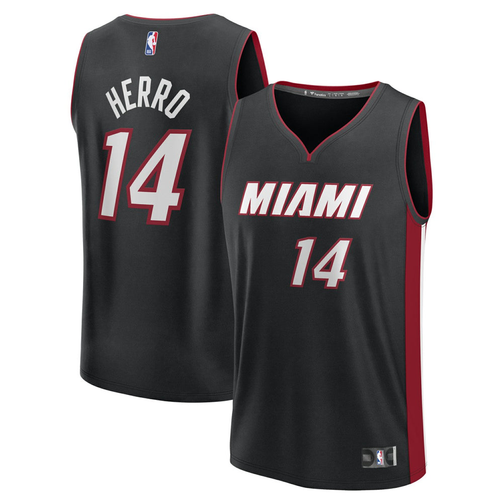 Tyler Herro Miami Heat Youth Fast Break Replica Player Jersey - Black - Icon Edition sale