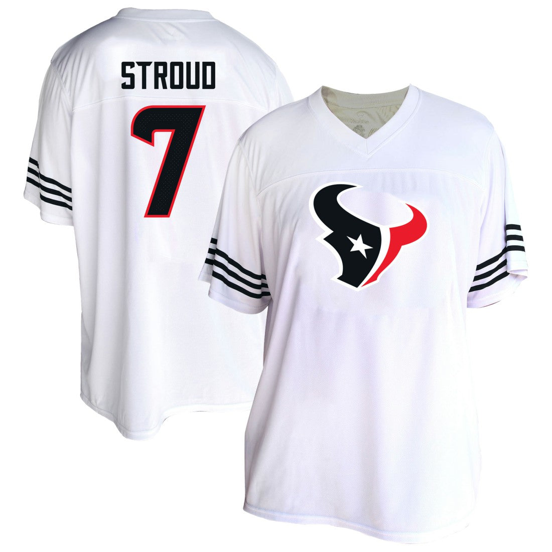 C.J. Stroud Houston Texans Women's Plus Size Fashion Jersey - White on sale