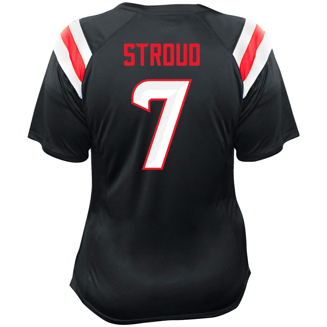 C.J. Stroud Houston Texans Women's Plus Size Name & Number Raglan Lace V-Neck T-Shirt - Navy outlet